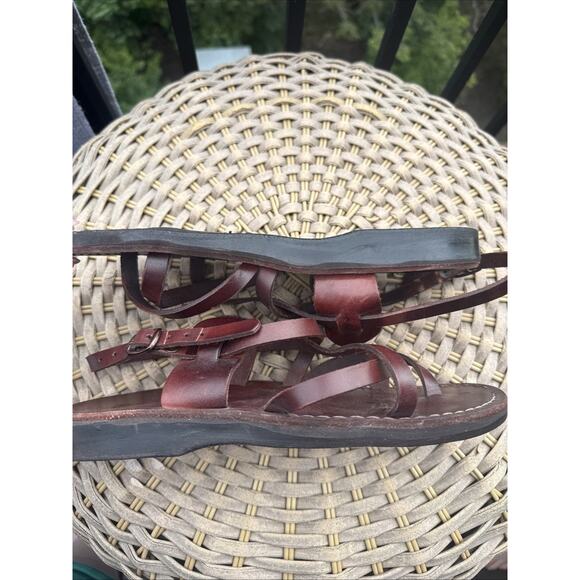 Camel Classic Style Original Leather Biblical Jesus Sandals Jerusalem 40 US 9 - Picture 14 of 16